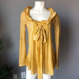 Lucky girl yellow sweater NWT